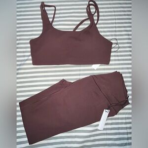 Paragon Icon RecStretch Sculptseam Plus Leg + Radiate Bra in Cinnamon Size M